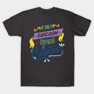 if you sarcasm burned colories T-Shirt